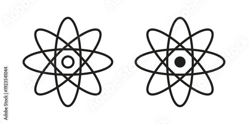 Physics icon illustration isolated on White background, Vector icon Eps10.