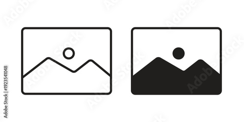 Picture icon illustration isolated on White background, Vector icon Eps10.