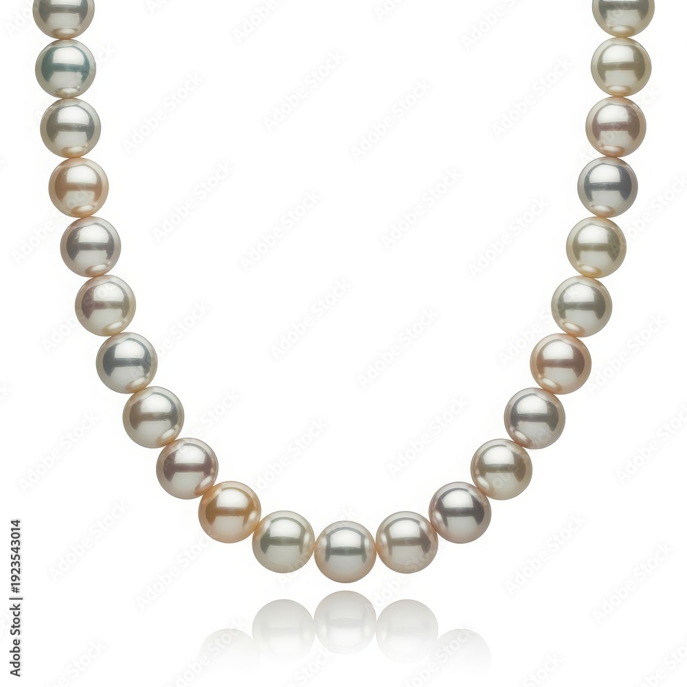 Obraz premium Lustrous pearl strand pearl necklace iridescent pearls