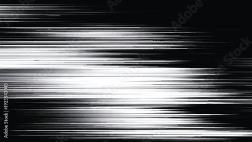 Abstract black and white horizontal lines background design