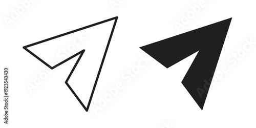 Send icon illustration isolated on White background, Vector icon Eps10.