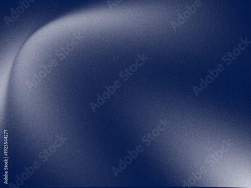 Abstrakter blauer Grain Gradient Hintergrund mit weichen Lichtkurven und modernem Flow