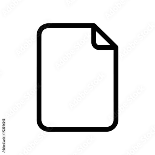 Clean and modern minimalist black square frame icon on pure white background, ideal for logos, apps, and modern graphic design projects.