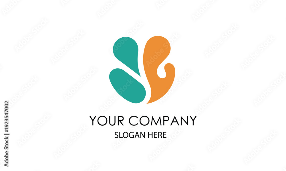 Fototapeta premium Abstract Colorful Logo Design for a Modern Business with Slogan Space