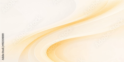 An abstract orange background featuring a smooth liquid swirl of golden silk and creamy yellow waves creates a flowing satin texture design