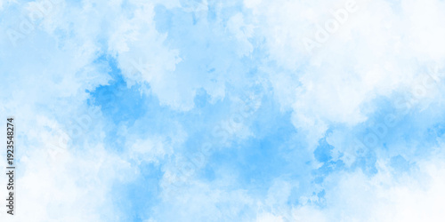 Abstract grunge sky blue soft painted watercolor paint splash. inspiring views of fluffy clouds blue sky background. cloudy blue sky various natural clouds and smoke. morning cloud in the sky.