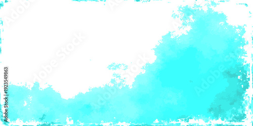 Vector Abstract Aquatic Canvas A captivating azure composition evokes the depth of the sea, while a subtle border encloses the canvas, creating a sense of serene tranquility.