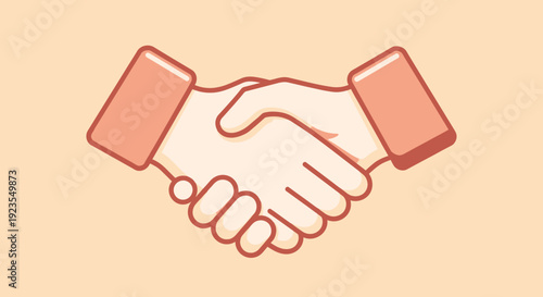 Handshake icon, agreement, partnership, trust, cooperation, business deal, connection