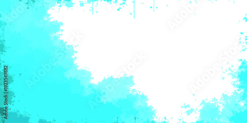 Vector Cyan Abstraction An ethereal canvas of cyan hues, blending into an enigmatic white space. creating an artistic interplay of color and form, igniting imagination. 