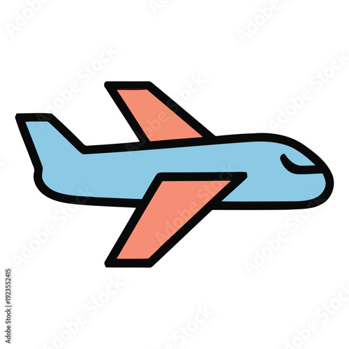 Airplane Icon – Air Travel Flight Vector Illustration
