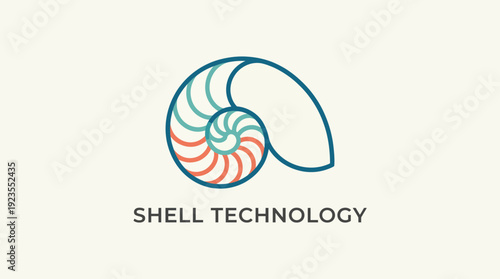 This image showcases a stylized nautilus shell, emphasizing the fusion of nature and technology, representing innovation, sustainability, and the beauty of natural forms.