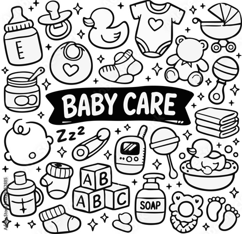 Baby Care Items Collection.