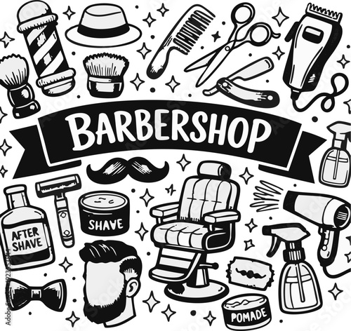 Barbershop Tools and Accessories.