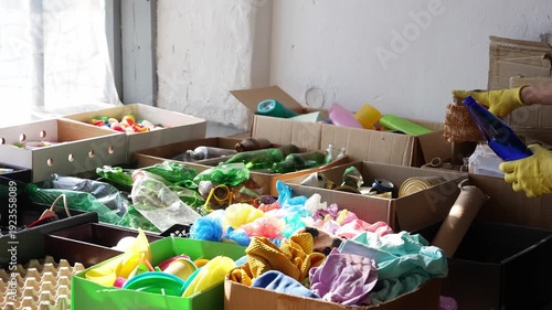 Point of reception of recyclable materials. Recycling Waste Disposal. Zero-Waste Event Management