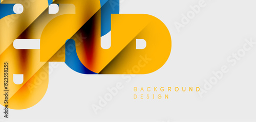 Abstract geometric shapes, vibrant colors, modern design. Gradient overlays create dynamic visual effect. Minimalist composition.