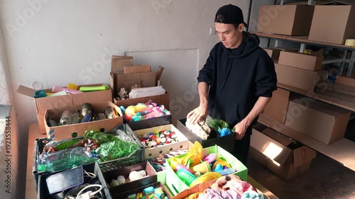 Waste sorting volunteers help environmental projects by overseeing the collection of recyclables