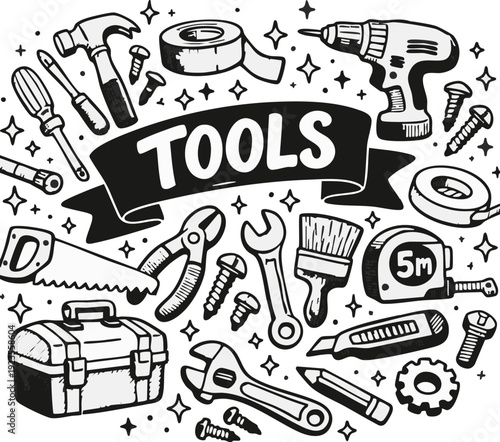 Collection of Hand Tools.