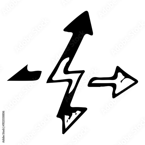 Electric Shock Directional Symbol