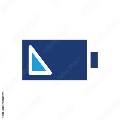 low energy battery colored icon vector design good for web or mobile app