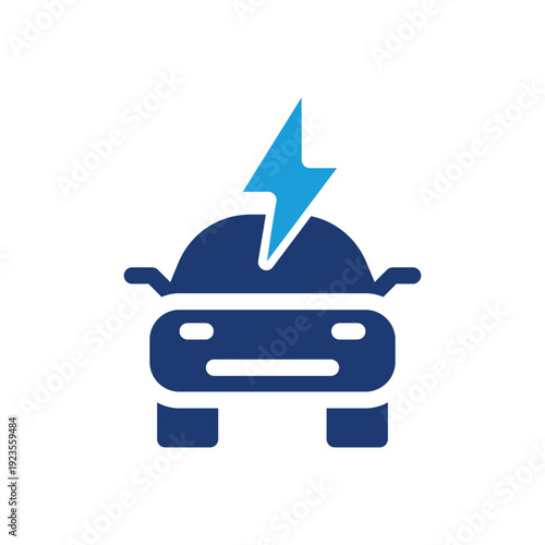 electric vehicle colored icon vector design good for web or mobile app