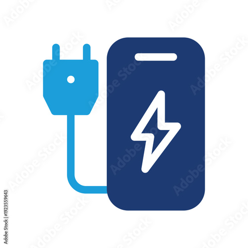 Phone plug colored icon vector design good for web or mobile app