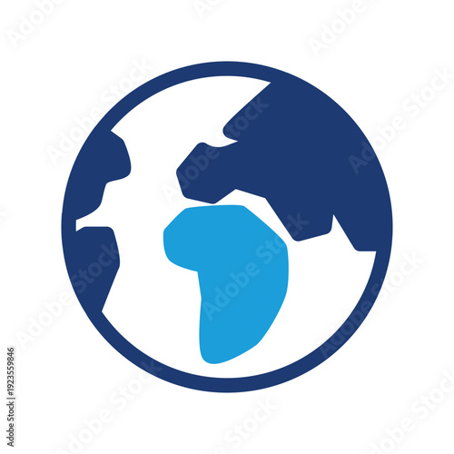 africa continent colored icon vector design good for web or mobile app