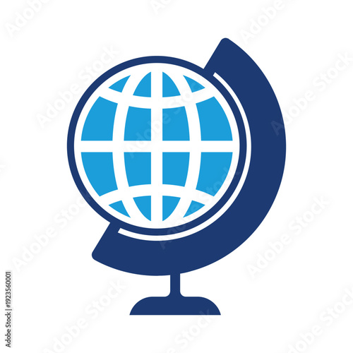 globe colored icon vector design good for web or mobile app