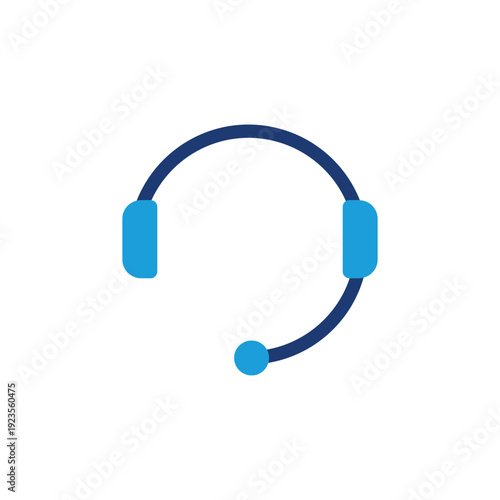 headphone colored icon vector design good for web or mobile app