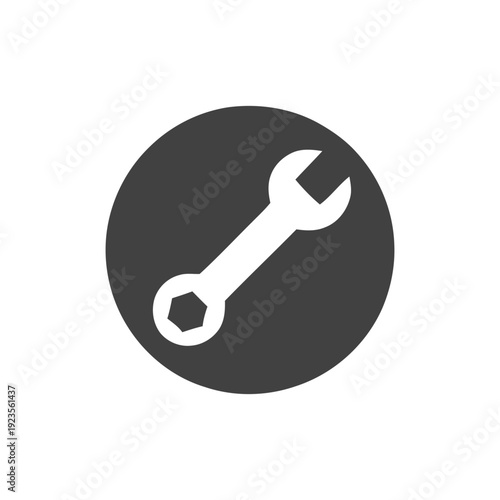 Professional Mechanic Icon – Auto Repair Service Symbol