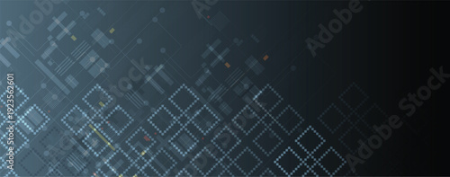 Ukrainian moderm technology background for science and business theme