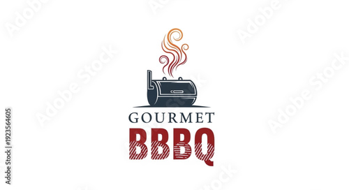 Gourmet BBQ Grill Logo Design.