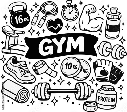 Gym Equipment and Accessories.