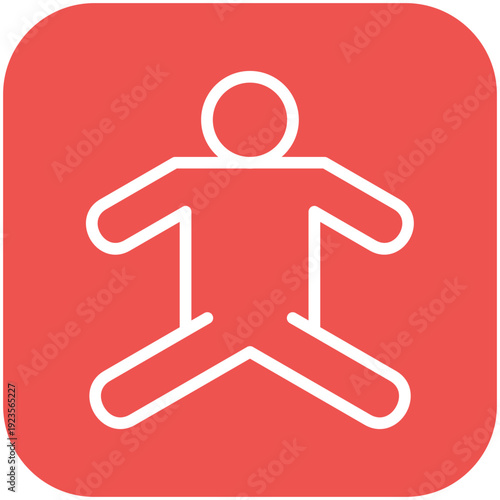 Stretching Athlete Icon
