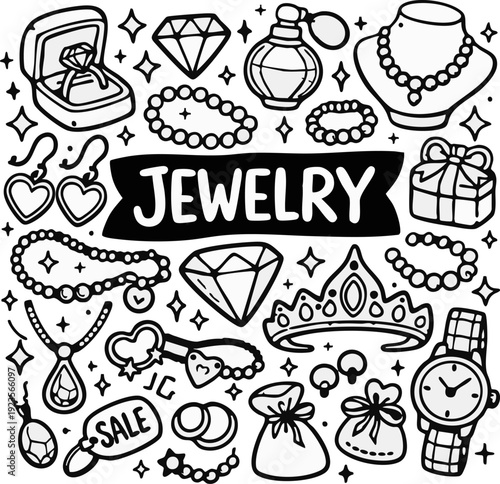 Jewelry Collection Illustration.