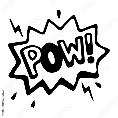 Comic Book Sound Effect POW