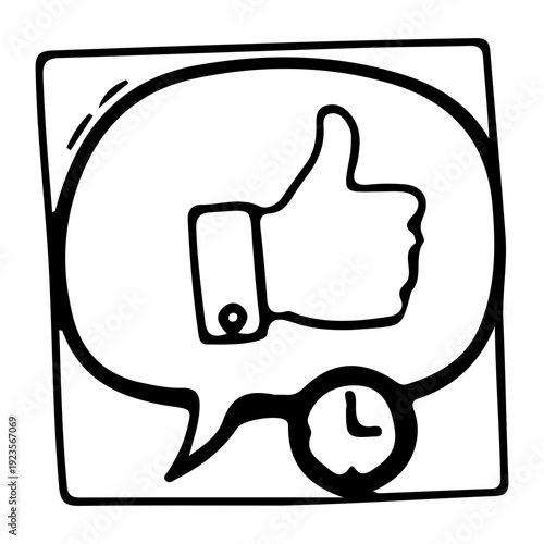 Feedback Like Time Icon