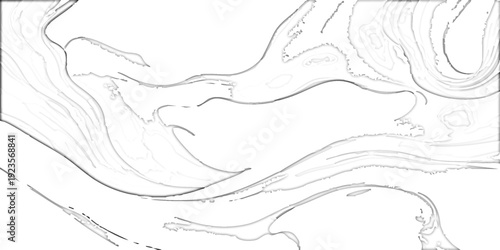 Vector Abstract illustration of a topographical contour map, showcasing an intricate network of elevation lines across a blank canvas Design