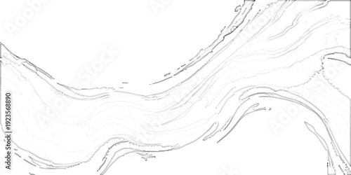 Vector Abstract monochrome line art design resembling undulating water flow, offering a minimalist, flowing aesthetic and graceful shapes. Design