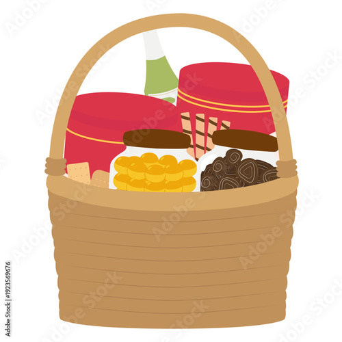 Gourmet Food Hamper Basket