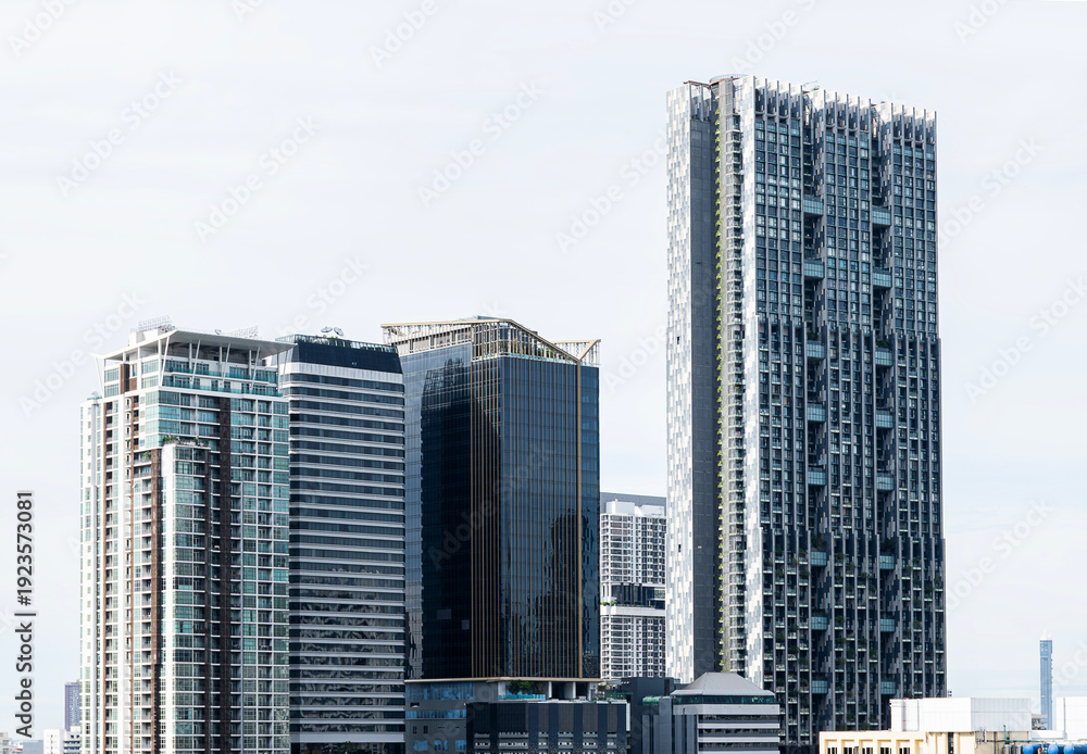 Obraz premium Modern building cityscape view background