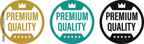premium quality medal design. warranty mark and symbol