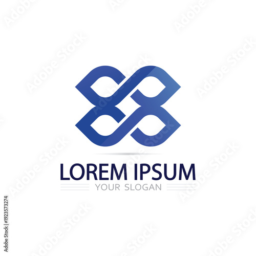 Abstract geometric icon logo concept featuring symmetry balance and minimal style aesthetics approach