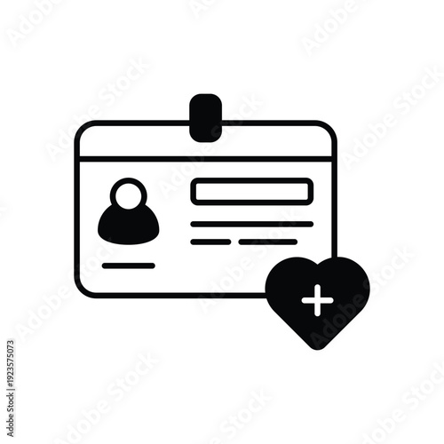 Id Card vector icon