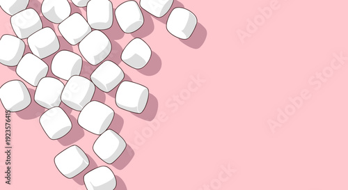 Pastel Pink Marshmallow Dream: A Sweet and Playful Background for Celebrations, Branding, and Social Media Content Creation that Evokes Comfort, Joy, and Nostalgia