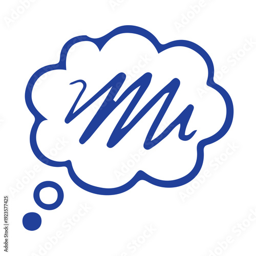 Thought Bubble Scribble Icon