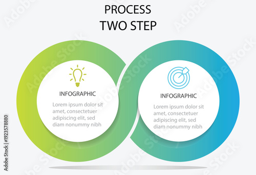Set of infographic elements data visualization vector design template. Vector infographic template with integrated circles. Steps business data visualization timeline process infographic. 
