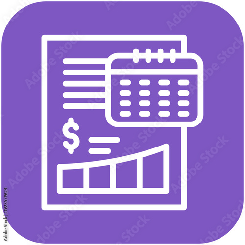 Yearly Sales Report Icon