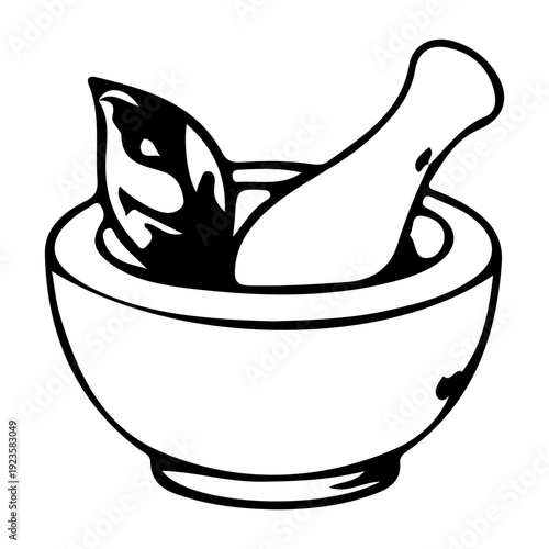 Herbal Grinding Tool Icon