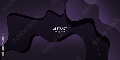 Abstract purple wave background with simple element design pattern. Simple and trendy banner background style. Vector eps10