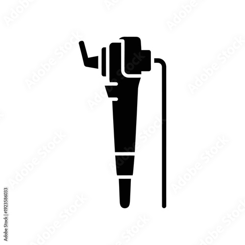 High-quality image of a sleek black drone remote controller with ergonomic design, perfect for aerial photography, videography, and commercial drone operations.